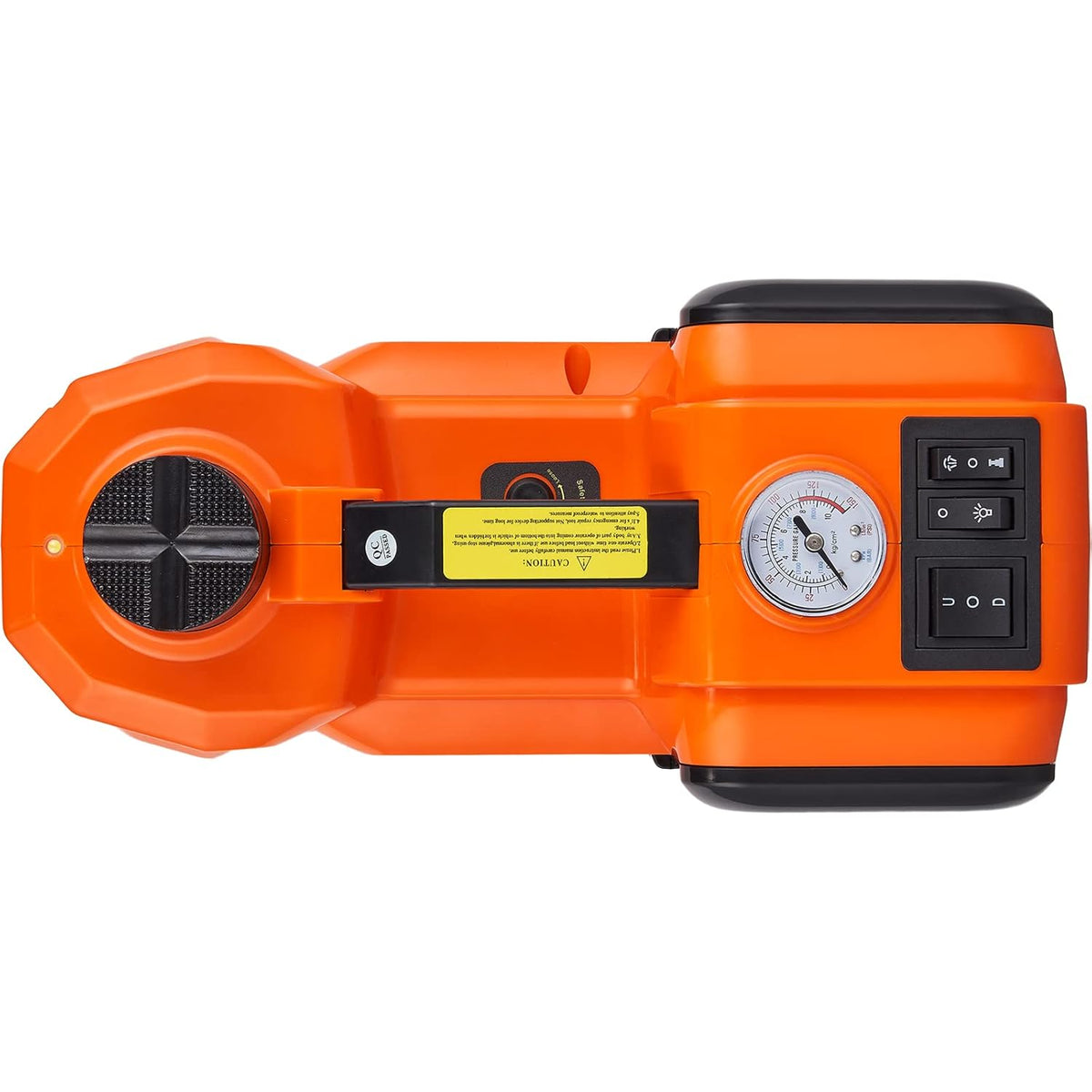VEVOR 5T 12V DC elektrische hydraulische auto krik automatische lift 155-450 mm heffen Jack met slagmoersleutel LED Lamp Tyre Inflator voor langs de weg band wisselaar SUV Hatchback