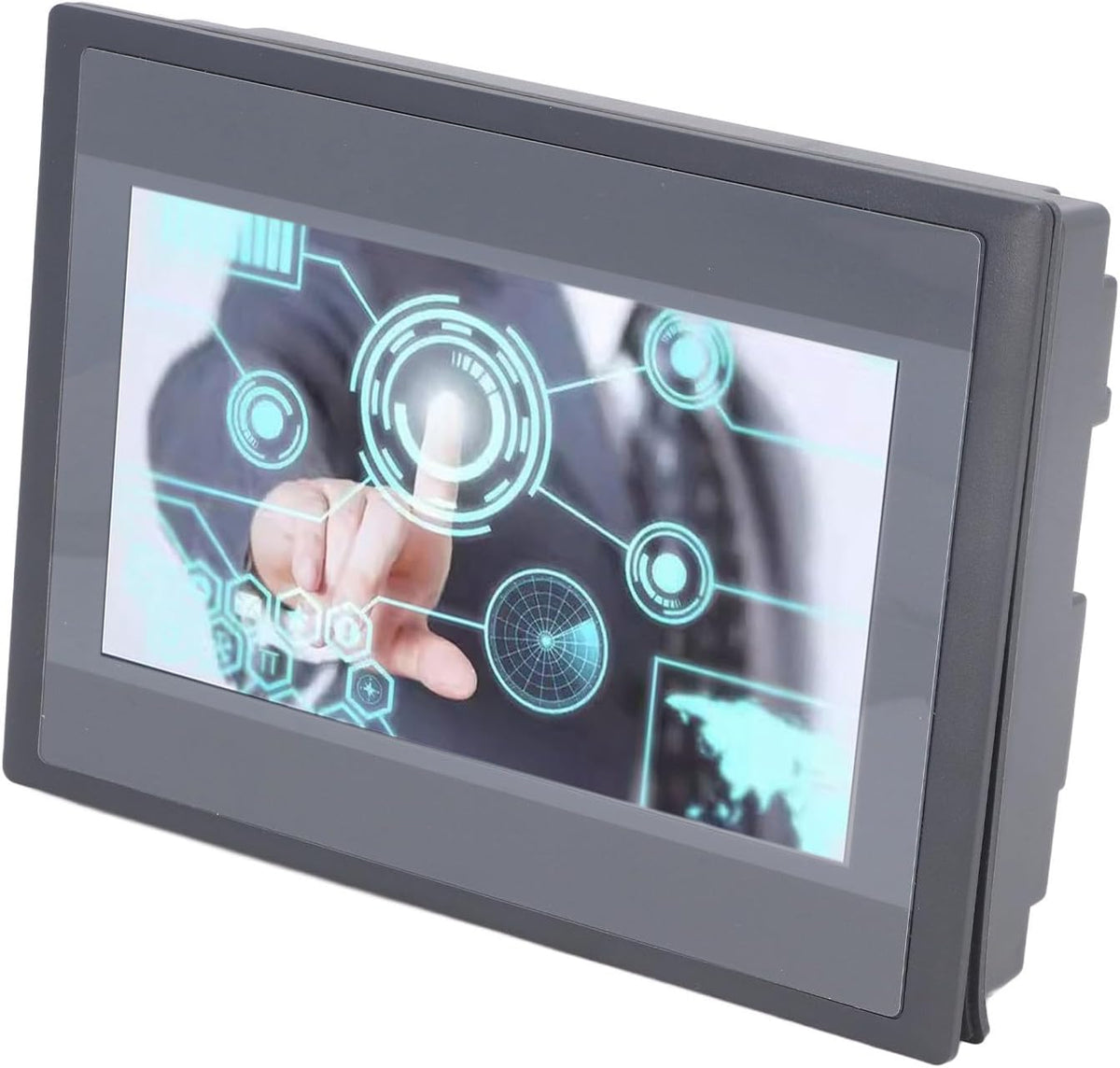 PLC Touchscreen HMI-displaypaneel 7 Inch TFT LCD 800x480 IP65 ARM9-processor 12 Ingangen 8 Uitgangen Compatibel Met Standaard PLC-modellen