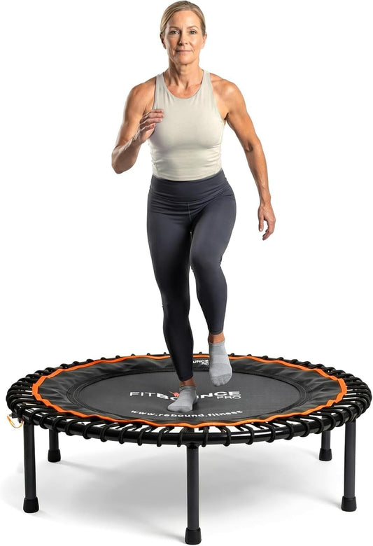 Fit Bounce Pro II Bungee-trampoline opvouwbaar komma stil en mooi geconstrueerd professionele oefen trampoline voor volwassenen | Inclusief fitness-dvd en online workouts plus opbergtas Gebruikersgewicht 150kgs