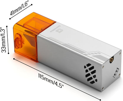 Genmitsu Lasermodule voor CNC-freesmachines, 10.000 mW, 435 nm voor 3020-PRO/3030-PROVer Ultra, 4040-PRO/PRO MAX, PROVer XL 4030 V1/V2/2X2/4X4, laserklasse 1