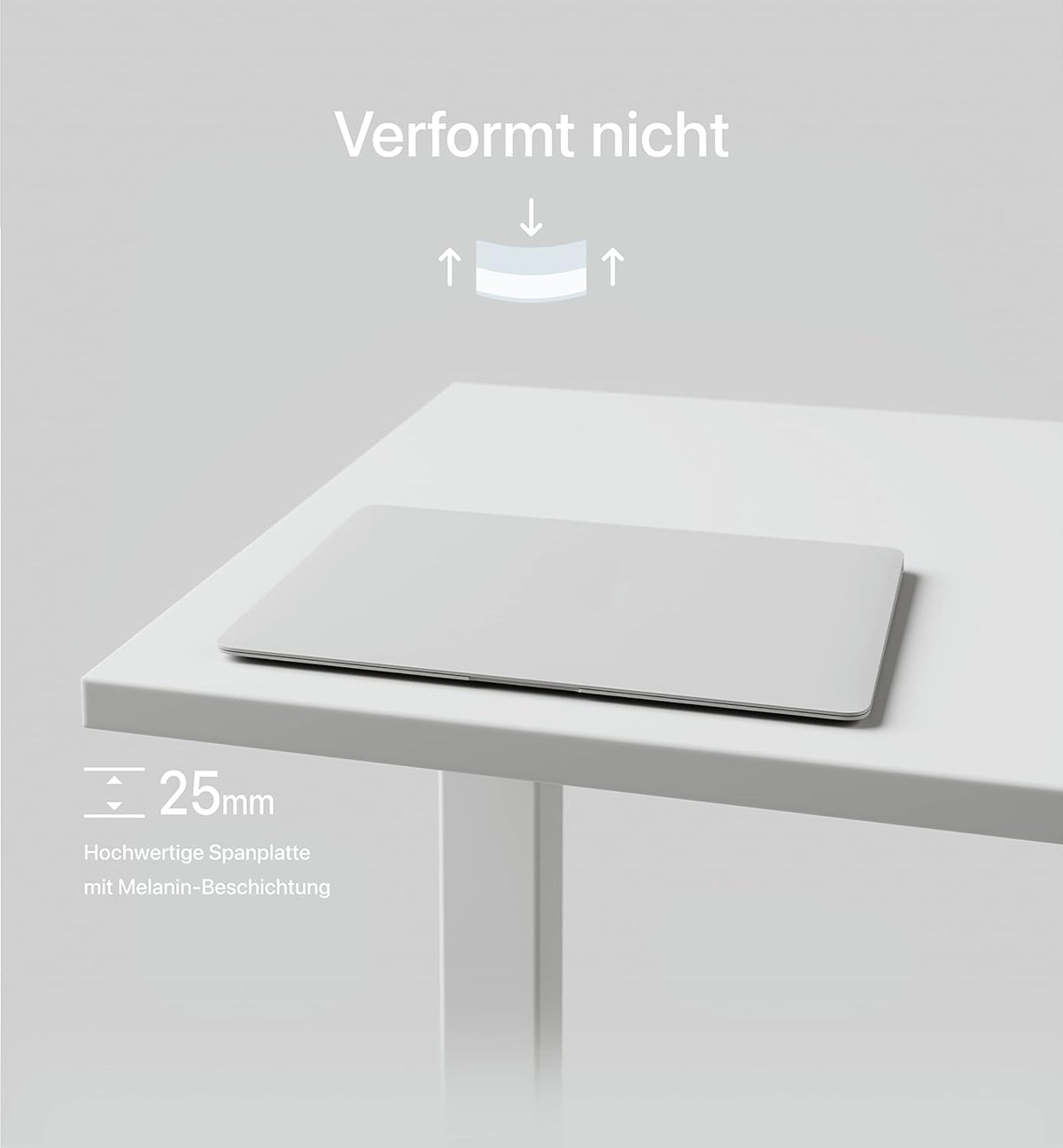 Desktronic Tafelblad 180 x 80 cm - Perfect voor het in hoogte verstelbare bureau, eettafels en meer - gemaakt in Europa - 25 mm stevig tafelblad duurzaam (eikenhout)