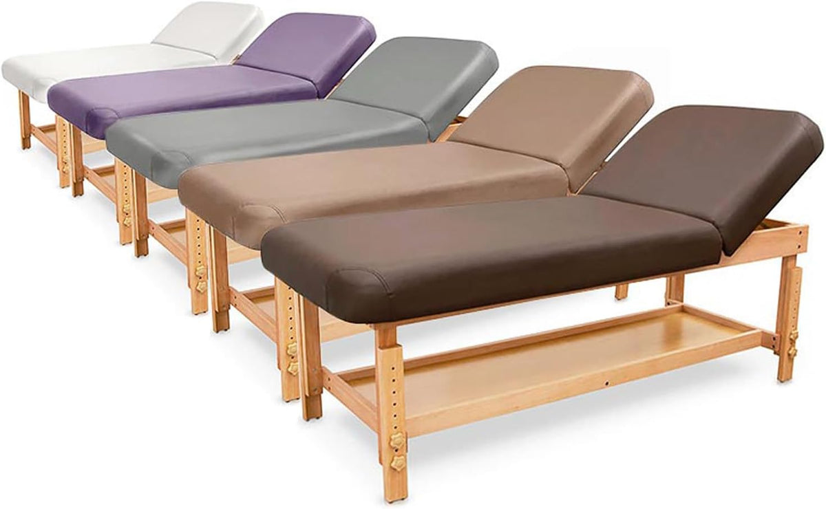 QUIRUMED SPA houten ligstoel met rugleuning, wit