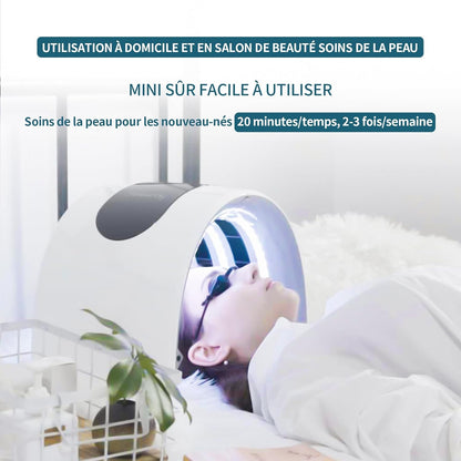 7-Kleurige LED-Gezichtsmasker voor Thuisgebruik – LED Masker, Lichtmasker, Fotonmasker, Huidverzorgingsmasker – 7 Lichtkleuren, 96 Lampkralen