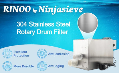 Automatische Roterende Trommelfilter voor Koi Tilapia Vijvers, Aquaria, Hydrocultuur, Aquaponics, Koi Vijver Filter 4T10-1 RDF