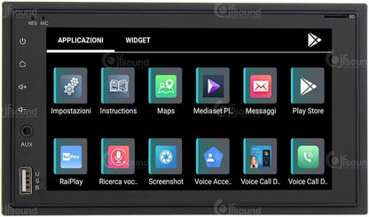2-DIN Universele Autoradio – Auto Stereo – Inbouw Radio – Multimedia Systeem – Navigatie Systeem – Android OS – 6,2 Inch Touchscreen – Bluetooth & WiFi Connectivity