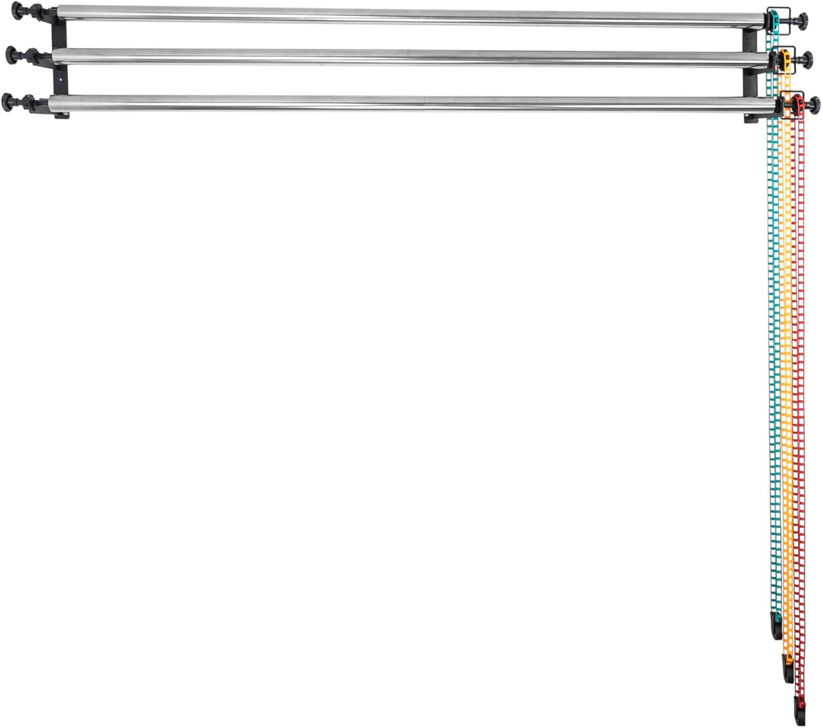Fotografie 3 Rollen Wand/Celing/Light Stand Gemonteerd Handmatige Fotostudio Achtergrond Ondersteuning Systeem met 304cm Roestvrij Stalen Buis Crossbar