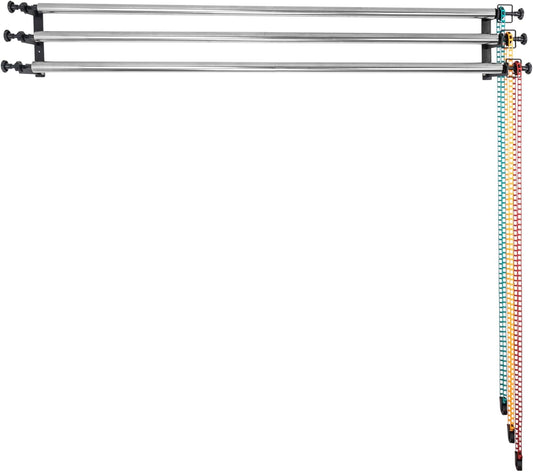 Fotografie 3 Rollen Wand/Celing/Light Stand Gemonteerd Handmatige Fotostudio Achtergrond Ondersteuning Systeem met 304cm Roestvrij Stalen Buis Crossbar