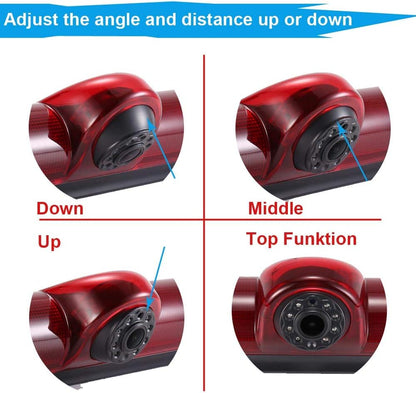 1280x720 pixels auto derde dak top mount remlicht camera remlicht achteruitrijcamera voor FIAT Talento Nissan NV300 Primastar Renault Traffic 3 opel Vauxhall vivaro + 7 inch LCD-monitor HD