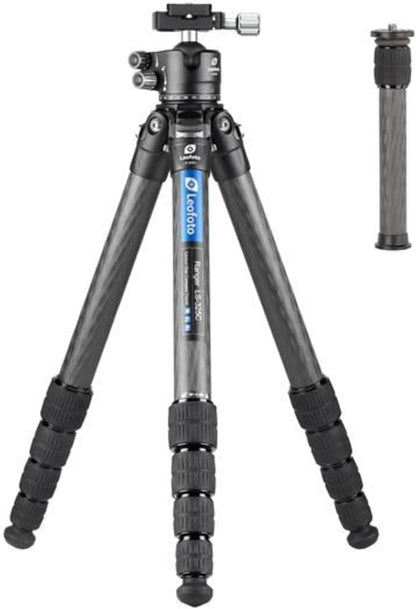 Carbon statief met kogelkop – Fotostatief – Camerastatief – Driepoot – Tripod – 10-Laags Carbon – Verstelbare Poten in 3 Hoeken