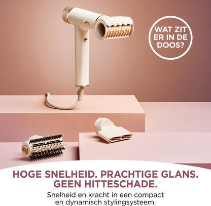 Föhn – Haardroger – Haarstyler – Stylingset – Föhnborstel – Voor glad en golvend haar – Sneldrogend – Coanda-technologie