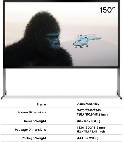 AWOL VISION MW-PF150 Outdoor Camping Opvouwbaar Draagbaar Canvas