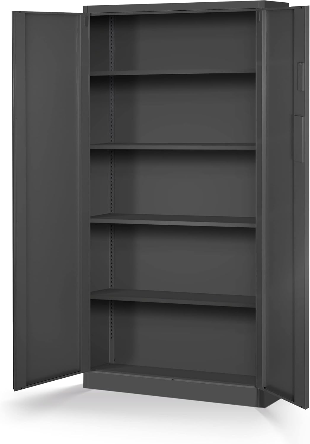 File cabinet with combination lock C003 metal case steel case powder coated 185 cm x 90 cm x 40 cm (anthracite) - QUORE