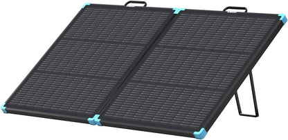 Renogy Solar Panels, 100W Portable Lightweight Solar Suitcase, N-Type 25% High Efficiency Foldable Panel 24.64x20.62, Fast Setup with Kickstands, IP67 Waterproof for RV Camping Off-Grid Blackouts