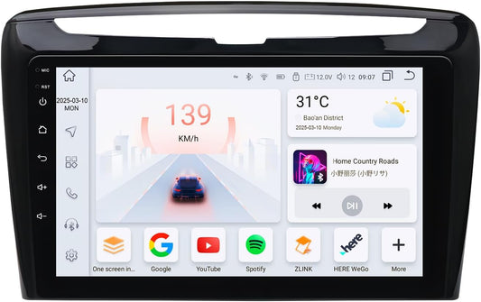 Android 13 autoradio voor Lancia Ypsilon 2012-2020 met Wireless Carplay Android Auto 8-Core 4G + 32G QLED scherm WiFi navigatie Bluetooth 5.0