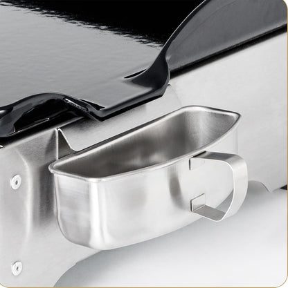 LITTLE BALANCE 8713 Biscarosse 50-35, elektrische grillplaat, geëmailleerd gietijzer, XL, 2150 W, 100% Franse productie, roestvrij staal