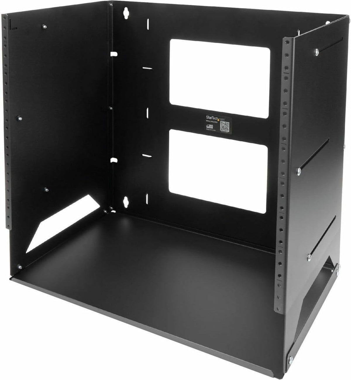 Serverrack 8U – Wandrack, Netwerkrack, Open Frame Rack, Wandmontage Rack – Verstelbare Diepte 30,0 Tot 45,7 Cm – Ingebouwd Schap 30 Cm