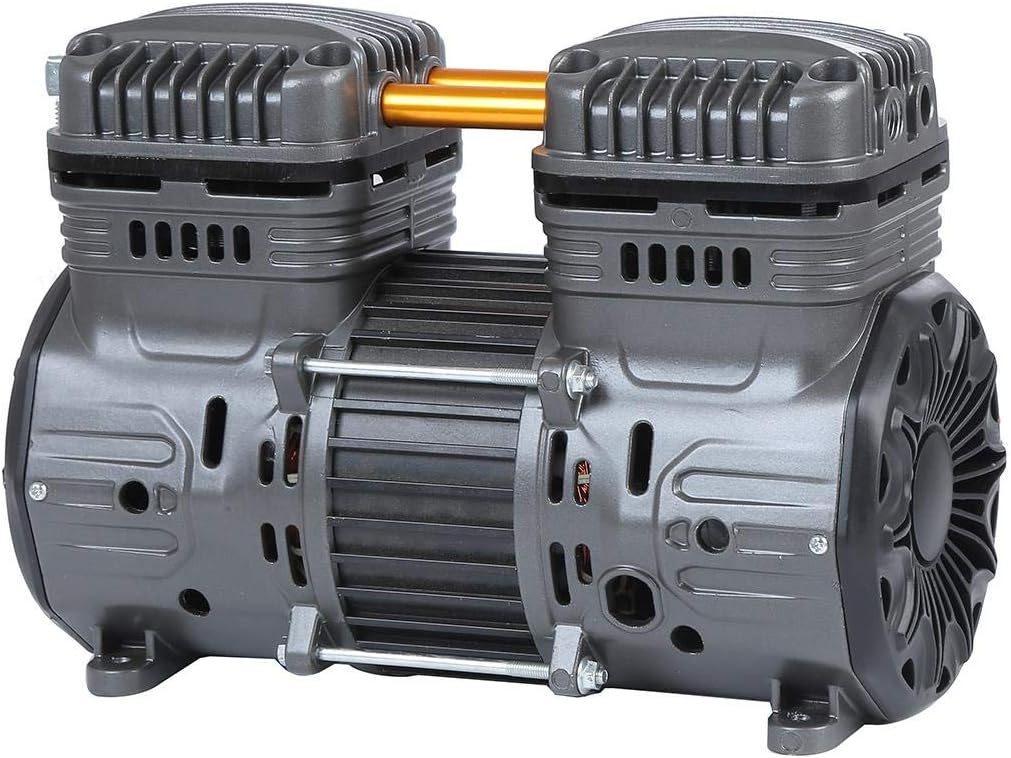 ORAZIO SP24118301 Luchtcompressor, reservemotor, 550 W, zuiver koper, voor 9 liter, olievrij, stil, draagbaar, elektrisch