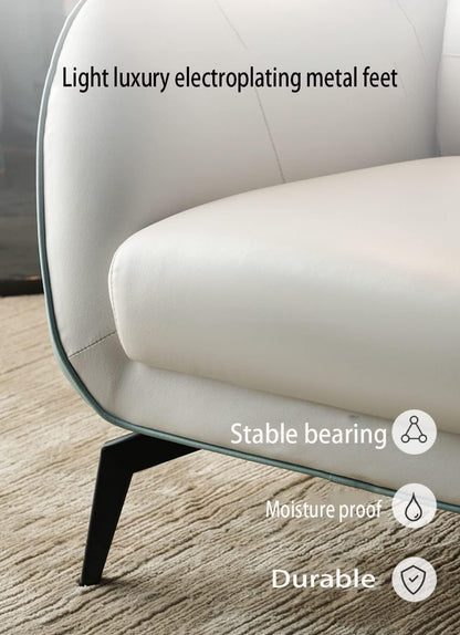 Fauteuil – Armstoel – Leunstoel – Lounge Stoel – Relaxstoel – Hoge Rugleuning – Ademend Stof – Inclusief Voetsteun – Compact Design – Patchwork Bekleding
