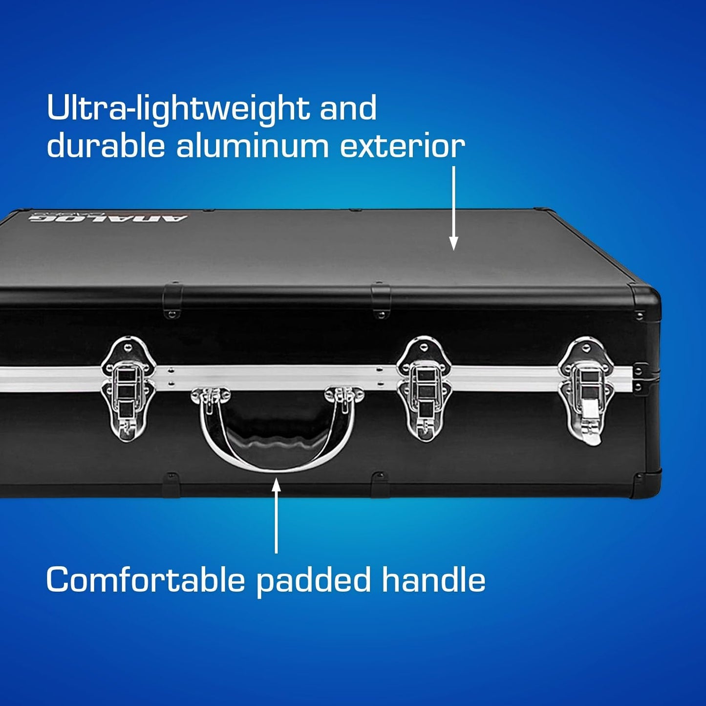 DJ-Controller Koffer – Transportkoffer – Hardcase – Beschermkoffer – DJ-Koffer – Op Maat Gemaakte Schuimrubberen Inleg – Lichtgewicht Aluminium Constructie