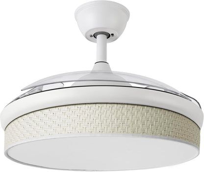 Plafondventilator met Verlichting – Ventilator Met Lamp – Plafondlamp Met Ventilator – Ventilator Aan Plafond – Plafondventilator Wit – 72W LED, 7200 Lumen – 6 Snelheden, 3 Lichtkleuren & Timer