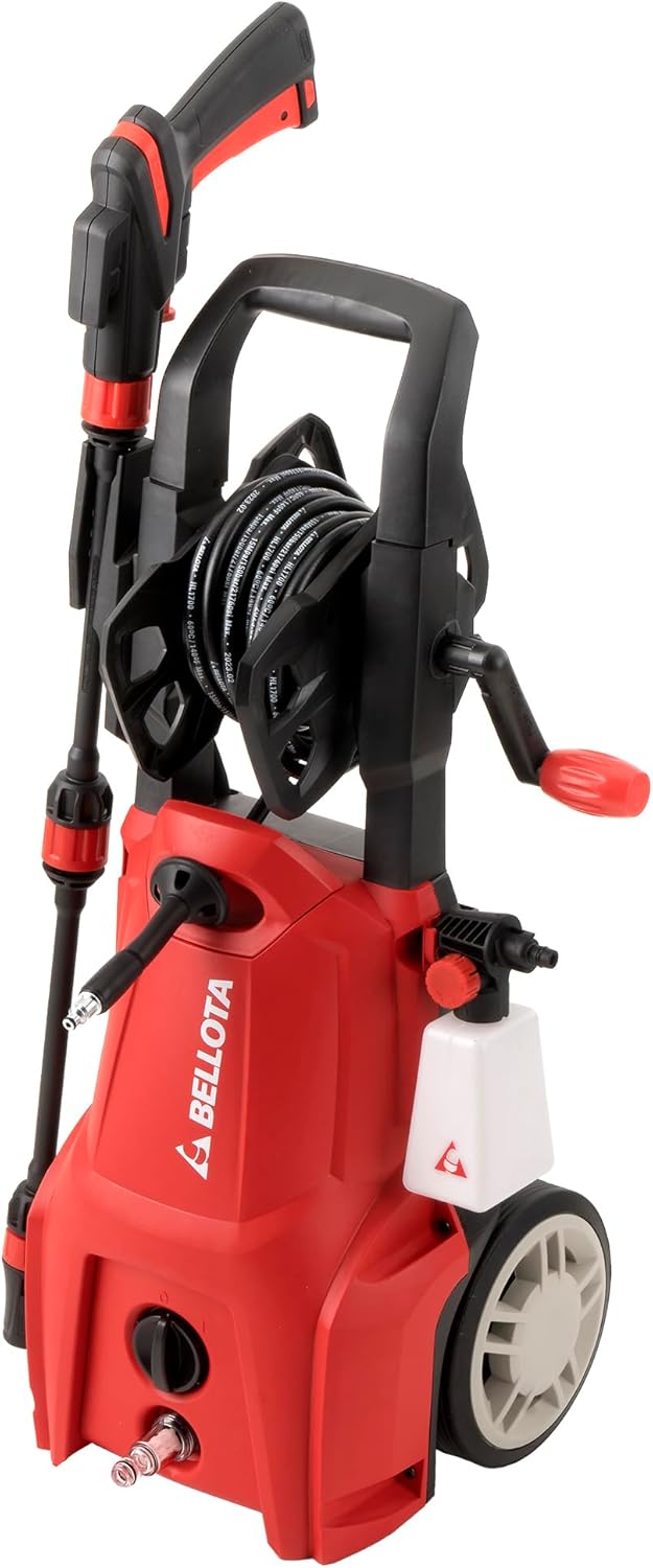 Hogedrukreiniger – Waterreiniger – Spuitlans – Drukspuit – Schoonmaakmachine – 140 Bar Maximaal – No Force Pistool met Wielen