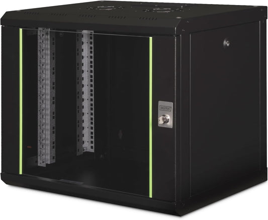 Netwerkkast 19 Inch Wandmontage – Serverkast – Patchkast – Rackbehuizing – Wandkast – 9 HE – 450 Mm Diep