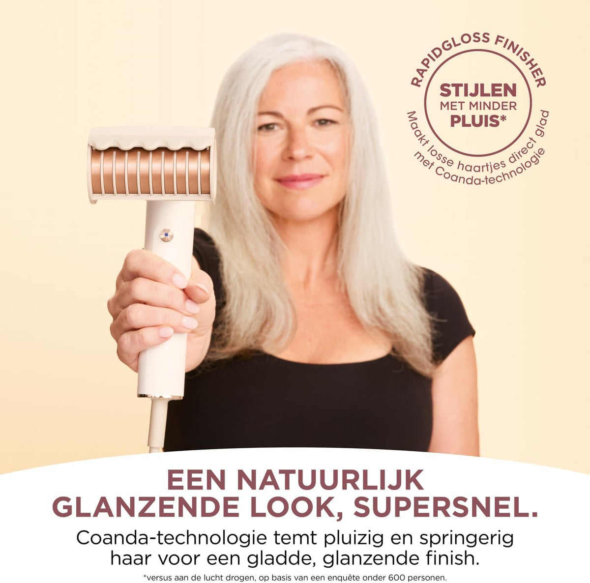 Föhn – Haardroger – Haarstyler – Stylingset – Föhnborstel – Voor glad en golvend haar – Sneldrogend – Coanda-technologie