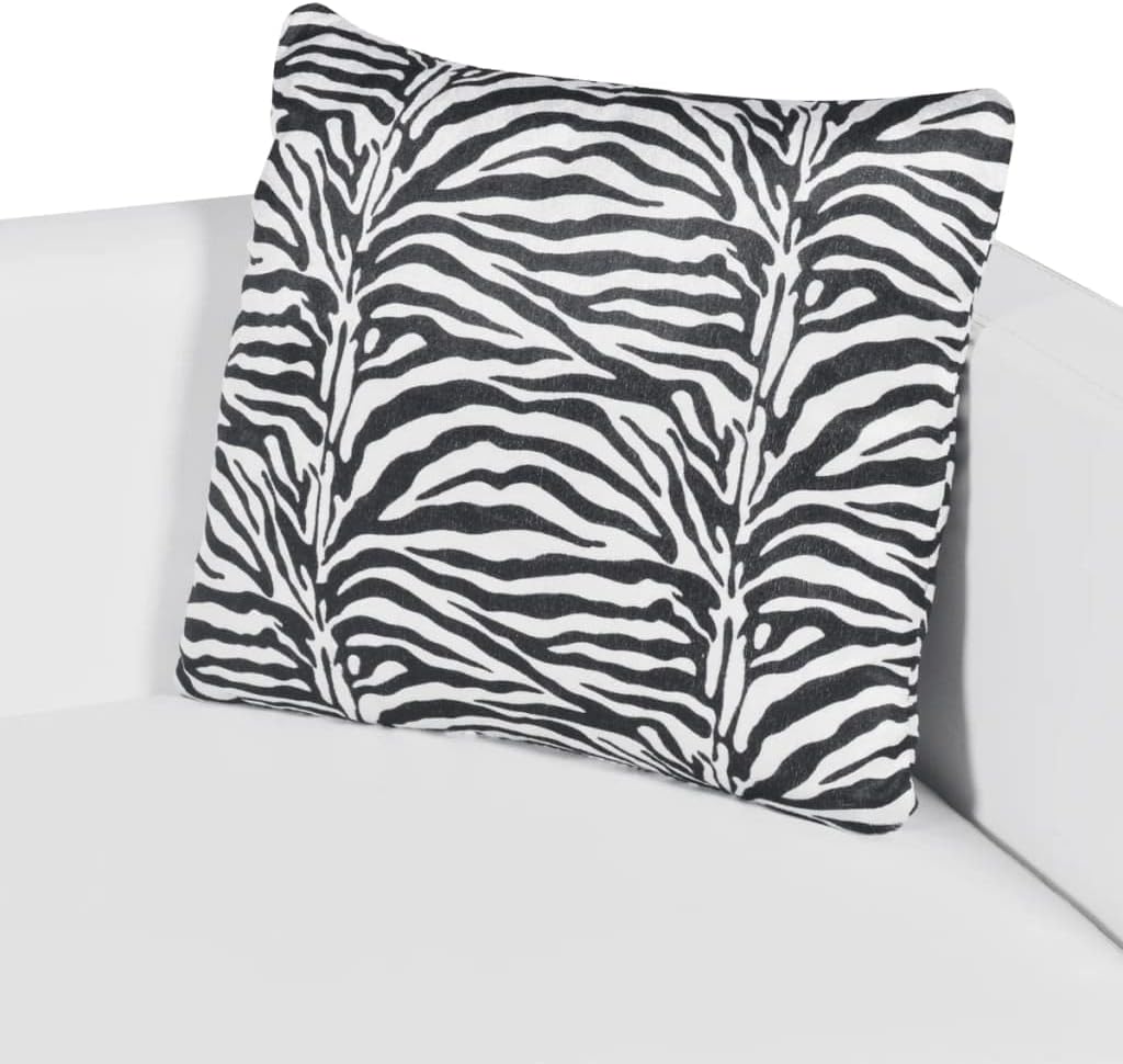Fauteuil – Armstoel – Lounge Chair – Tv Stoel – Werkkamerstoel – Witte Kunstleren Bekleding – Brede Zitting Met Dik Kussen