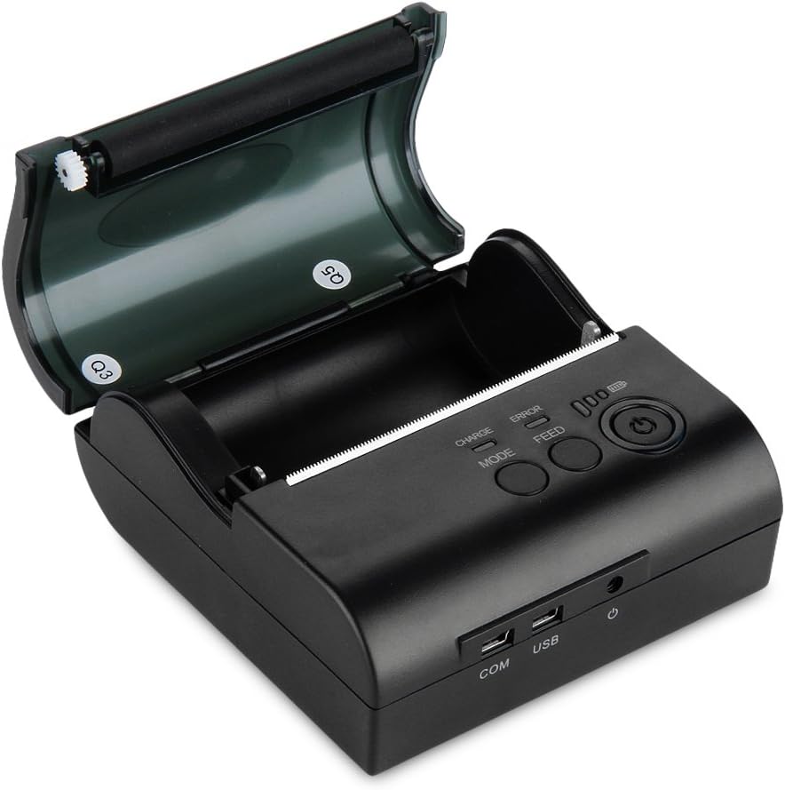 Bluetooth Thermische Printer 80 Mm – Bonnenprinter – Bonprinter – Kassabonprinter – Ticketprinter – Compact En Licht – Oplaadbare 2000 mAh Batterij
