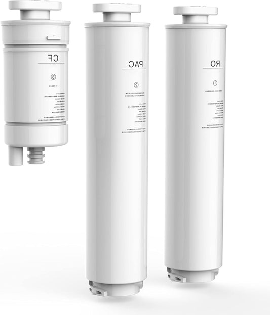 AORA Replacement Filter Set for Mobile Reverse Osmosis System without Fixed Water Connection Quick Change - Water Filter | Fresh Osmis WATER | CF + PAC Replacement Filter + Membrane - QUORE