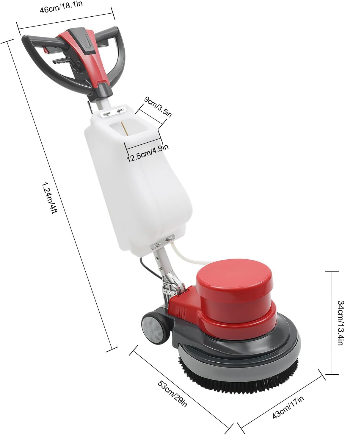 Tapijtreinigingsmachine – Tapijtreiniger – Vloerreiniger – Polijstmachine – Wasmachine – 1100 W Motor – 8 Liter Waterreservoir