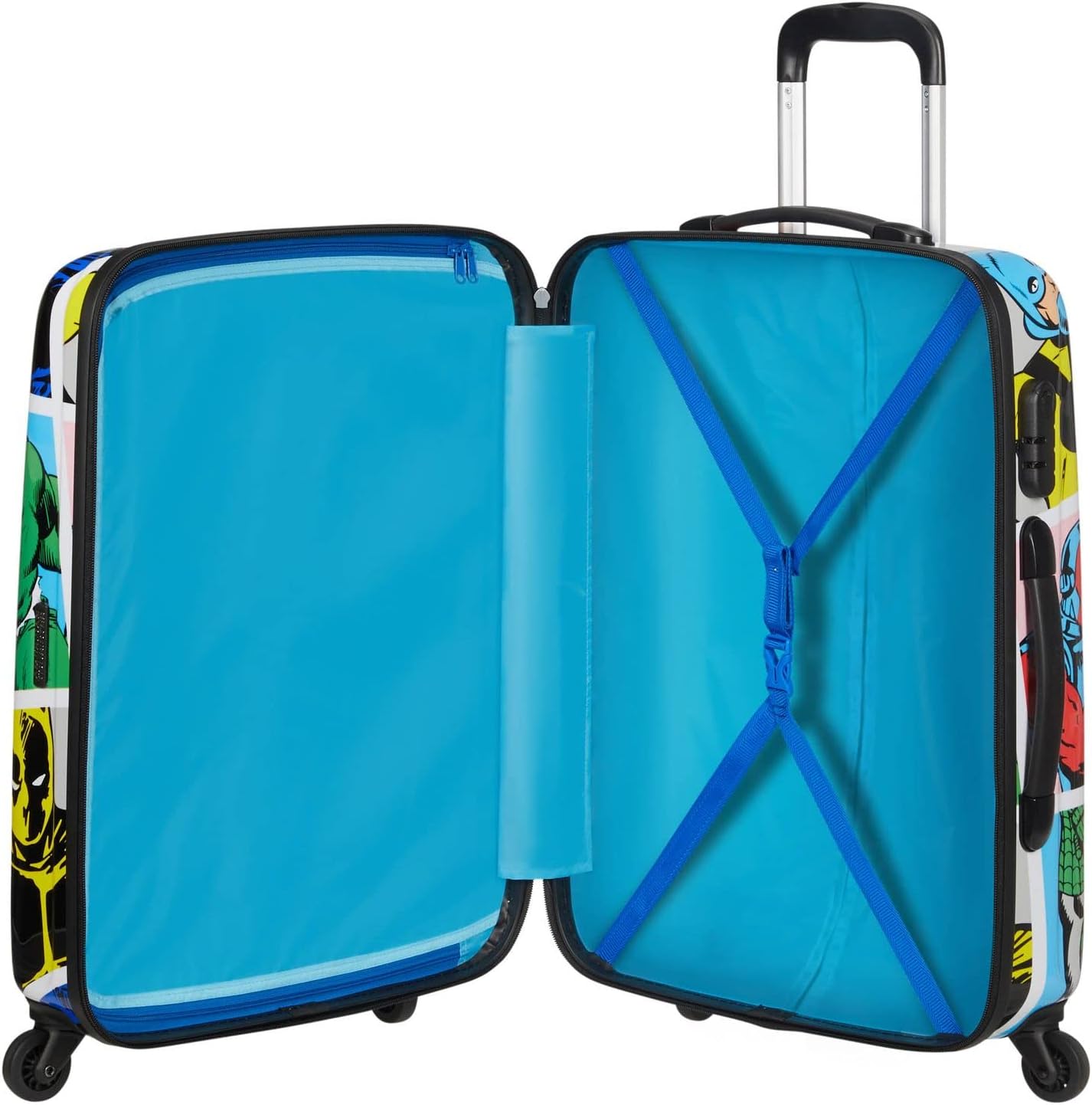 American Tourister Marvel Legends Spinner, meerkleurig (Marvel Pop Art), M (65 cm - 62.5 L), Bagagekoffer