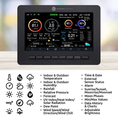 Ambient Weather WS-2000 Smart Weerstation met WiFi Remote Monitoring en Waarschuwingen