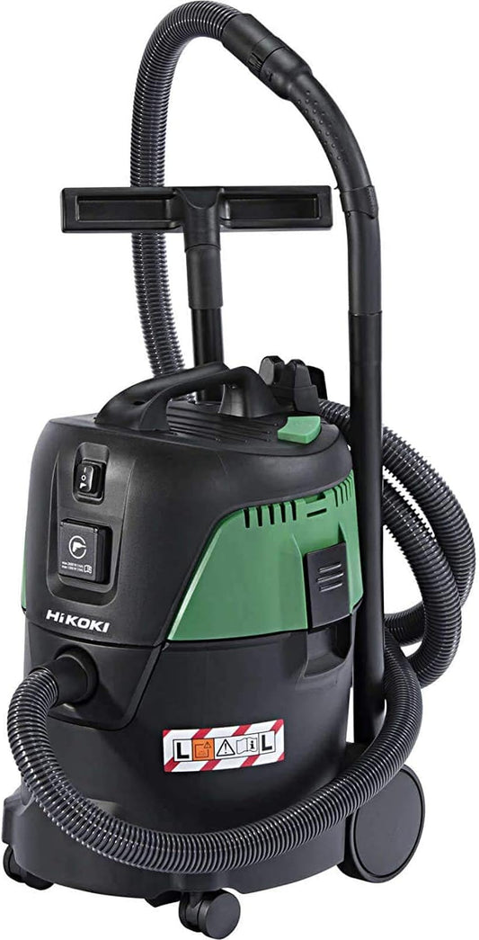 HIKOKI , stofzuiger voor nat drogen, RP250YDL, (1000 watt, 230 V, luchtstroom max.: 3,6 m3/min, containervolume: 25 l, zuigslang 3,5 m Ø 32 mm, aansluitkabel 7,5 m)
