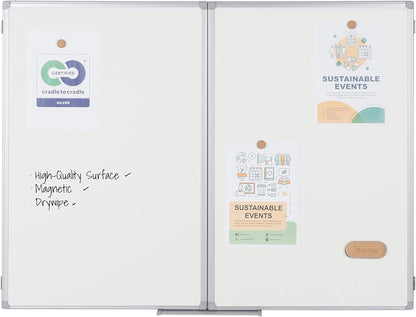 Bi-Office TR01020509790 Earth-It Maya aluminium frame Trio whiteboard