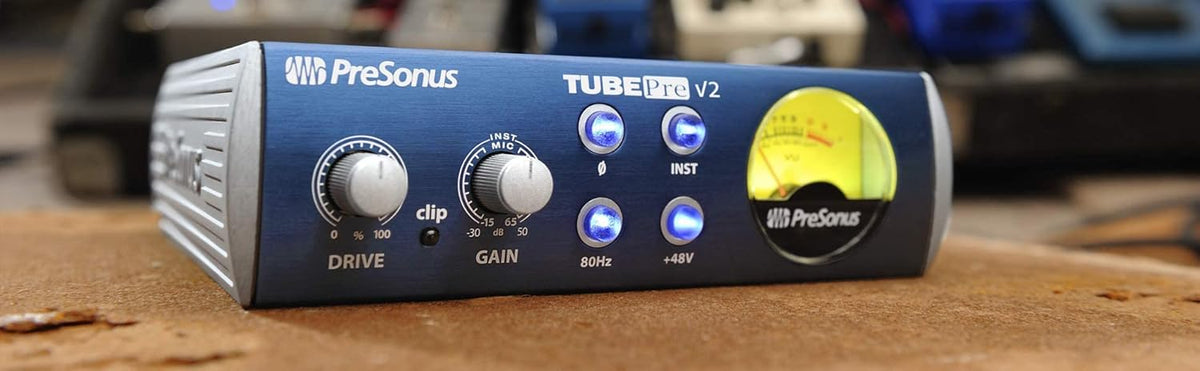 PreSonus TubePre V2, 1-kanaals buizenvoorversterker en DI Box voor microfoons en instrumenten