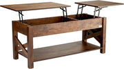 Koffietafel - Table - Coffe table - Living Room Table - Lift Top salontafel - tafel met extra opbergruimte - omklapbare salontafel voor de woonkamer - 47.5in - Bruin - 57.76lbs