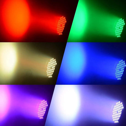 BETOPPER Strobe Podium Light 54x3W RGB LED Par Disco Licht voor Feesten, Geluid Geactiveerd / DMX, DJ Downlight voor Kerk, Feest, Bruiloft, Concert, Club Verlichting
