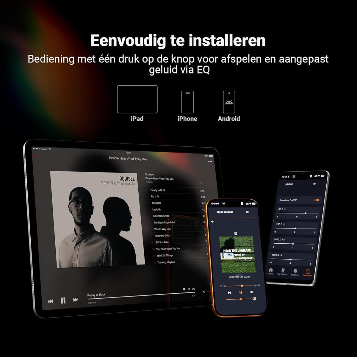 Fosi Audio S3 HiFi-muziekstreamer Digitaal-voorversterker, AK4493SEQ DAC Wi-Fi 6 Bluetooth 5.3, met XLR gebalanceerd/optisch/sub-uitgang/HDMI eARC, AirPlay 2 Spotify Connect Tidal, 5-bands EQ