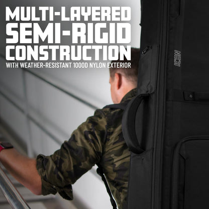 Gator Cases ICON serie Premium weerbestendige gigbag voor akoestische gitaren met TSA bagageslot-vriendelijke ritstrekkers (G-ICONDREAD)