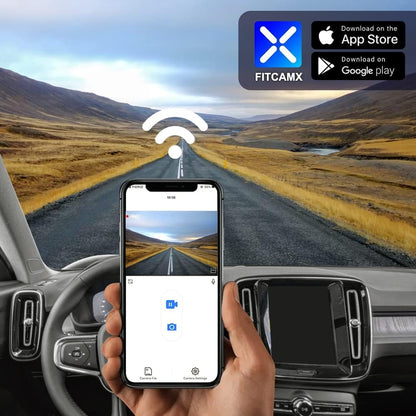 FITCAMX Dash Cam Compatibel met Volvo XC40 T4 T5 Momentum R-Design Inscription 2019 2020 2021 2022 (Model A), 4K Video WiFi, UHD Video, G-Sensor, OEM-accessoires, Eenvoudig te installeren met 64GB-kaart