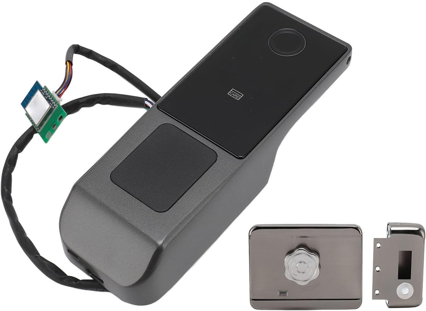 WiFi Smart Door Lock, 5 in 1 biometrisch wachtwoord deurvergrendeling met kaartsleutel afstandsbediening waterbestendig voor huis buiten de binnenplaats kantoor hotel
