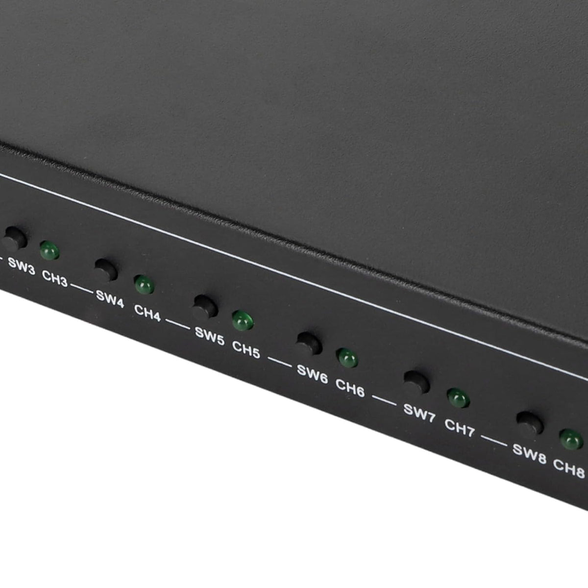FT18 Digitale Optische Splitter 1 in 8 uit, SPDIF Toslink Glasvezel Audiosplitter voor Cd-speler, Dvd-speler, Ontvanger, Ondersteuning LPCM2.0 DTS AC3, Plug (EU-stekker)