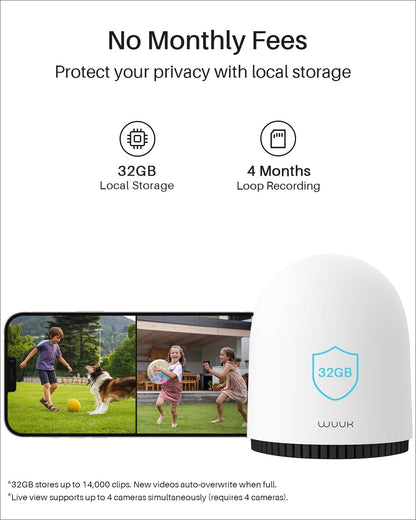 Draadloze Buitencamera – Beveiligingscamera – Outdoor Camera – WiFi Camera – Slimme Camera – 4-Delige Set – 2K QHD Resolutie – 240 Dagen Batterijduur Zonder Abonnement