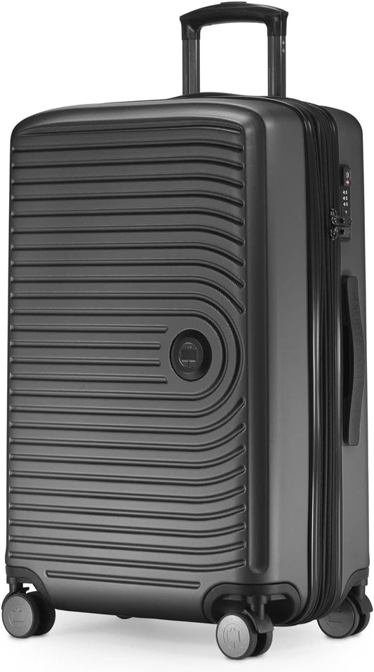 HAUPTSTADTKOFFER - Mitte - hard shell Koffer Trolley, Ingecheckte bagage uitbreidbaar, TSA, 77 cm, 130 L, Grafiet