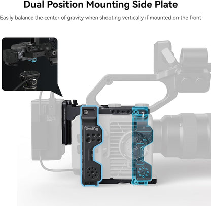 SMALLRIG FX6 Cage Kit voor Sony FX6, compacte FX6 Cage met V-Mount Batterij Plaat voor Statief/Handheld/Schouder Opnamen - 4124