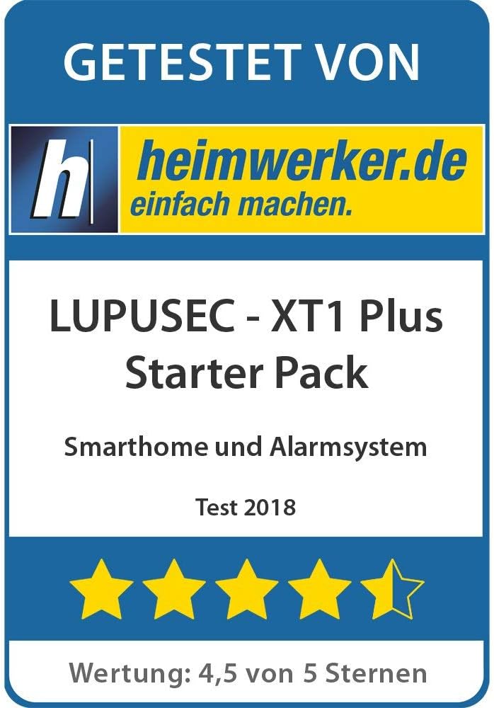 XT1 Plus Starter Pack, Smart Home Alarminstallatie voor huis en woning, Duitse fabrikant, met camera- en Alexa-ondersteuning UVM, continue ontwikkeling, geen cloud - geen gegevensrake