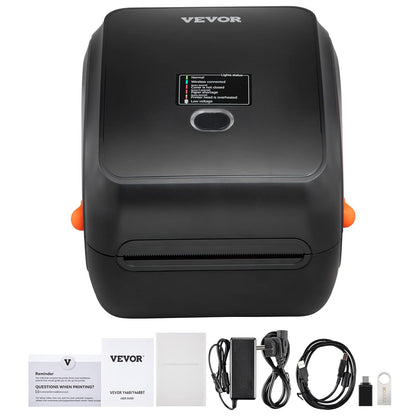 VEVOR Bluetooth labelprinter, HD (300DPI) DHL labelprinter, automatische herkenning van etiketten, ondersteunt Windows/MacOS/Linux/Chromebook, geschikt voor Amazon, Ebay, Etsy, enz