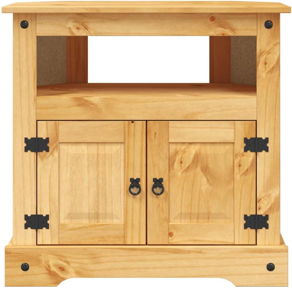 vidaXL Pine Wood Wall Table Mexican Corona-Style Table Wall Tables Sideboard