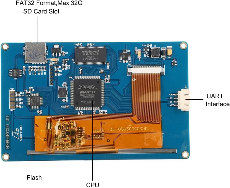 5,0" TFT 800×480 Nextion HMI USART UART Touch Module LCD Display Panel Resistive Touch Panel voor Arduino TFT voor Raspberry pi